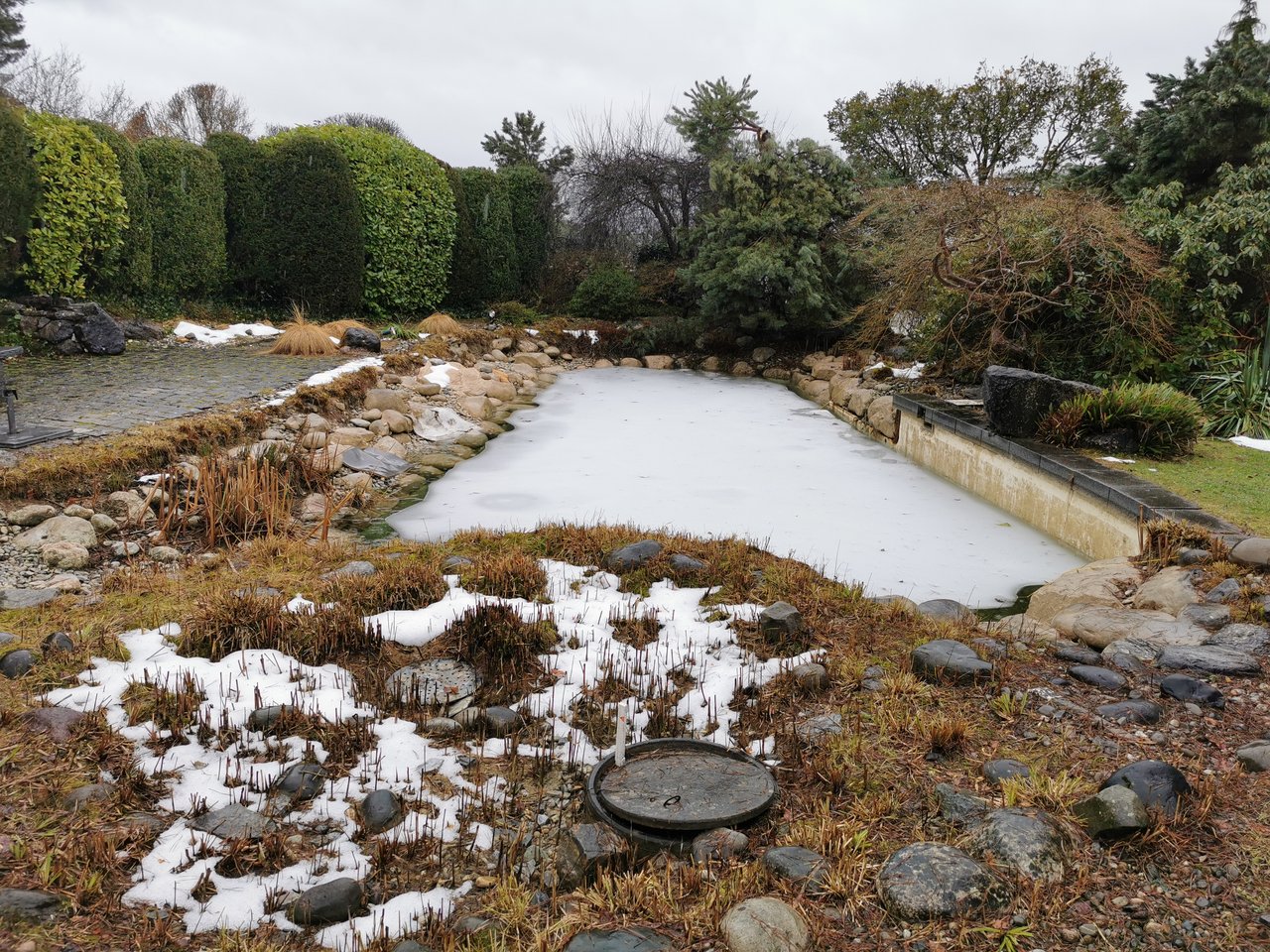 Schwimmteich sanierungsbedürftig