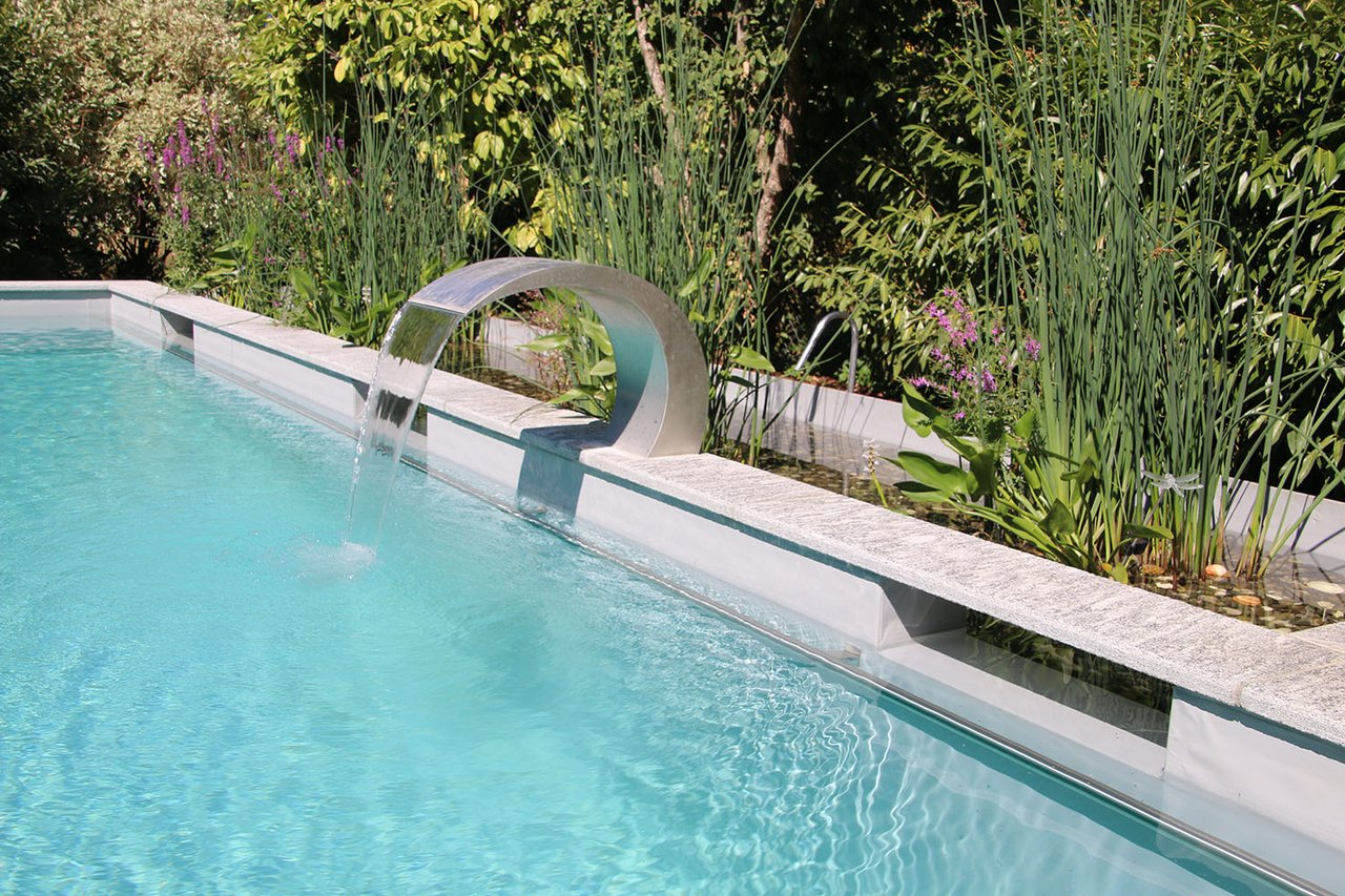 Wasserspeier in Biopool
