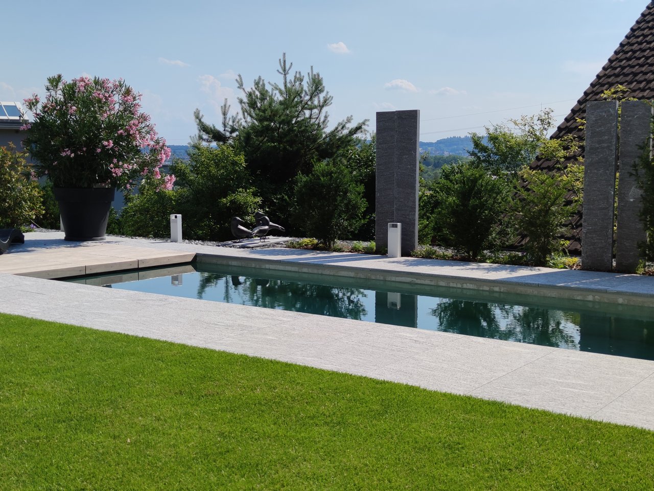 Gartenpool mit Aktivsauerstoff