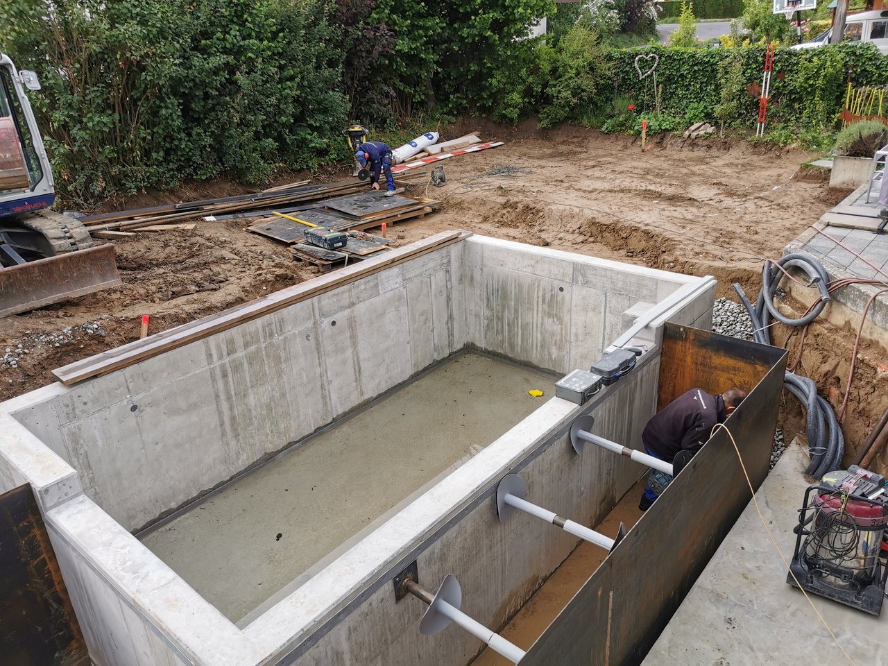 Bau eines Naturpools
