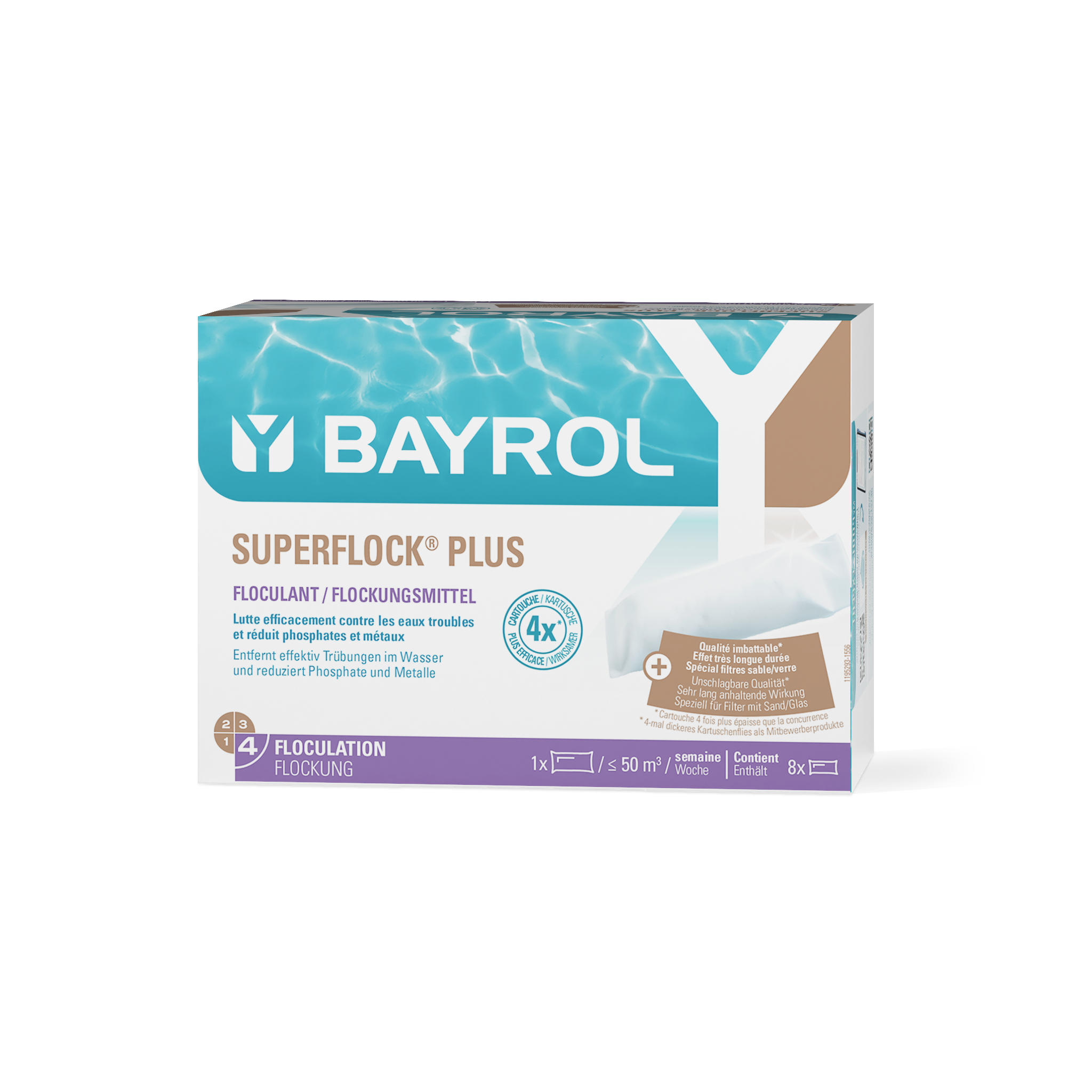 Bayrol Superflock Plus 1 kg (8 Kartuschen/Karton)