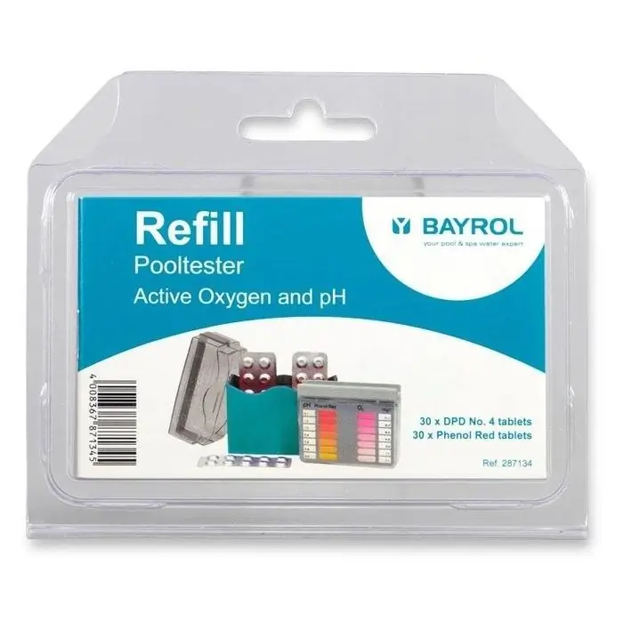 Bayrol Pool-Tester Ersatz-Tabletten  pH und O2 (fest) zu Schüttelbecker